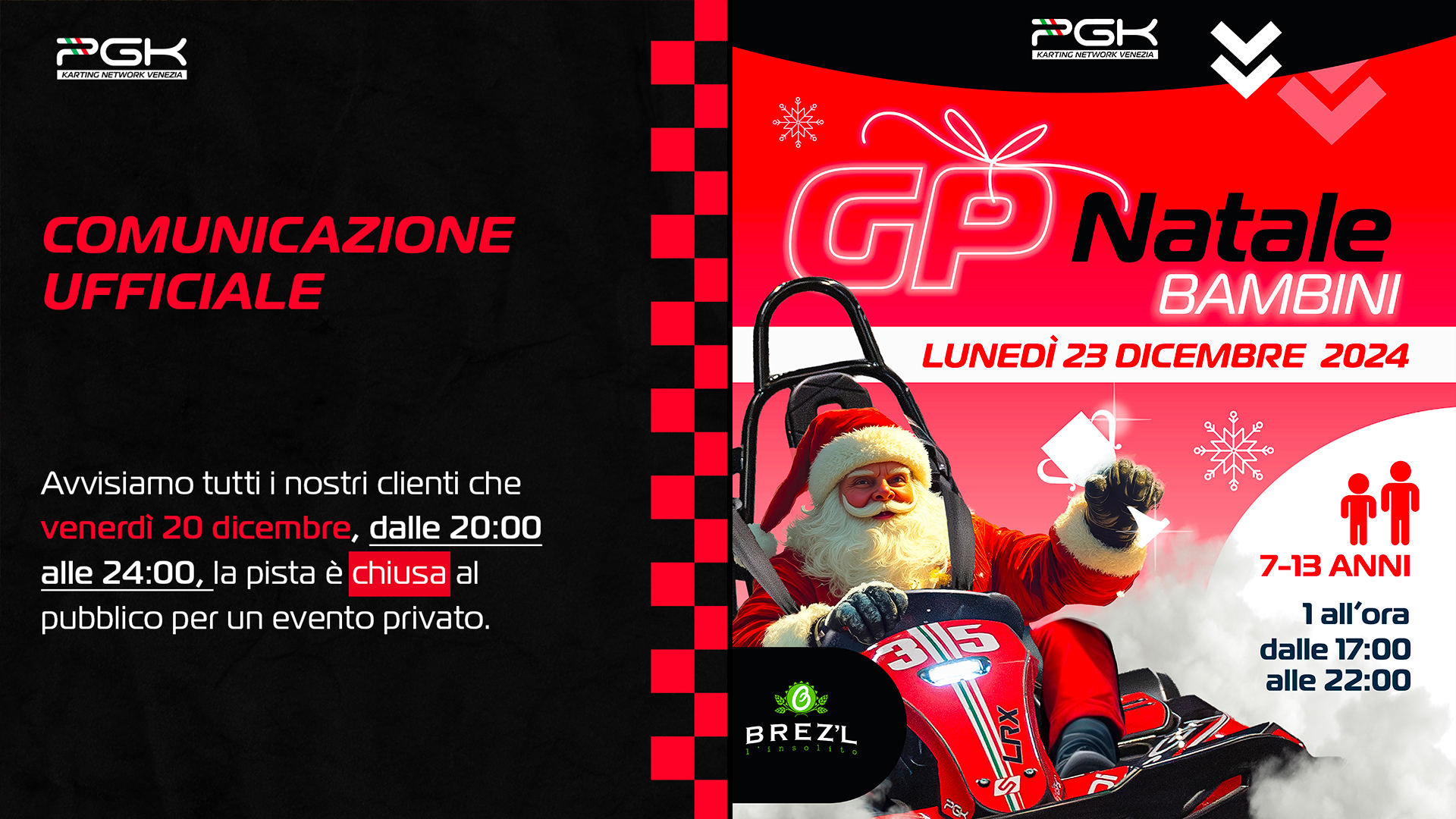 chiusura pista + gp natale bambini